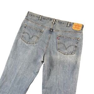 Levi's‎ 550 Relaxed Fit Y2K Dad Jeans Light Wash Distressed W44 L34